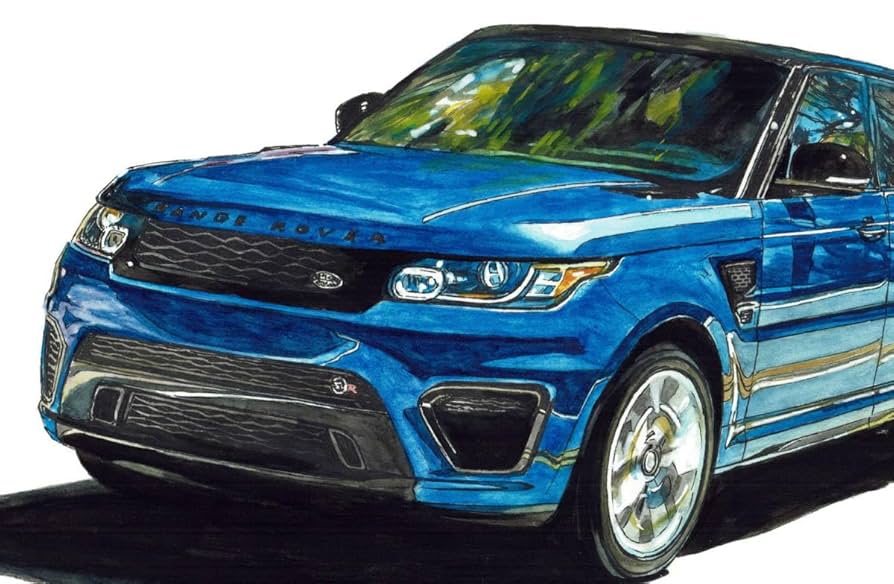 Rover - GC-818ローバースポーツSVR限定版画 直筆サイン額装●作家 平右ヱ門 Rover - GC-813ローバー/スポーツ限定版画 直筆サイン額装○作家